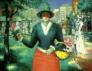 Kazimir Malevich flower girl oil